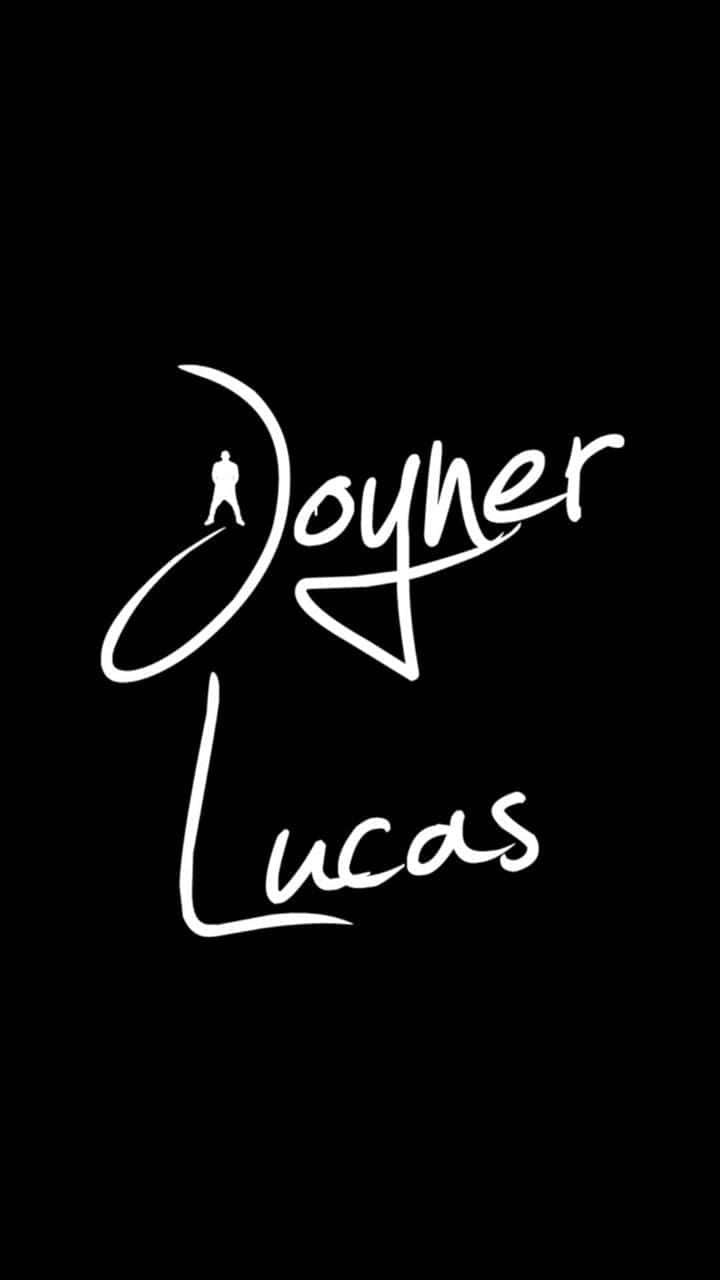 Joyner Lucas, white cursive text, silhouette of a person, HD Phone Wallpaper