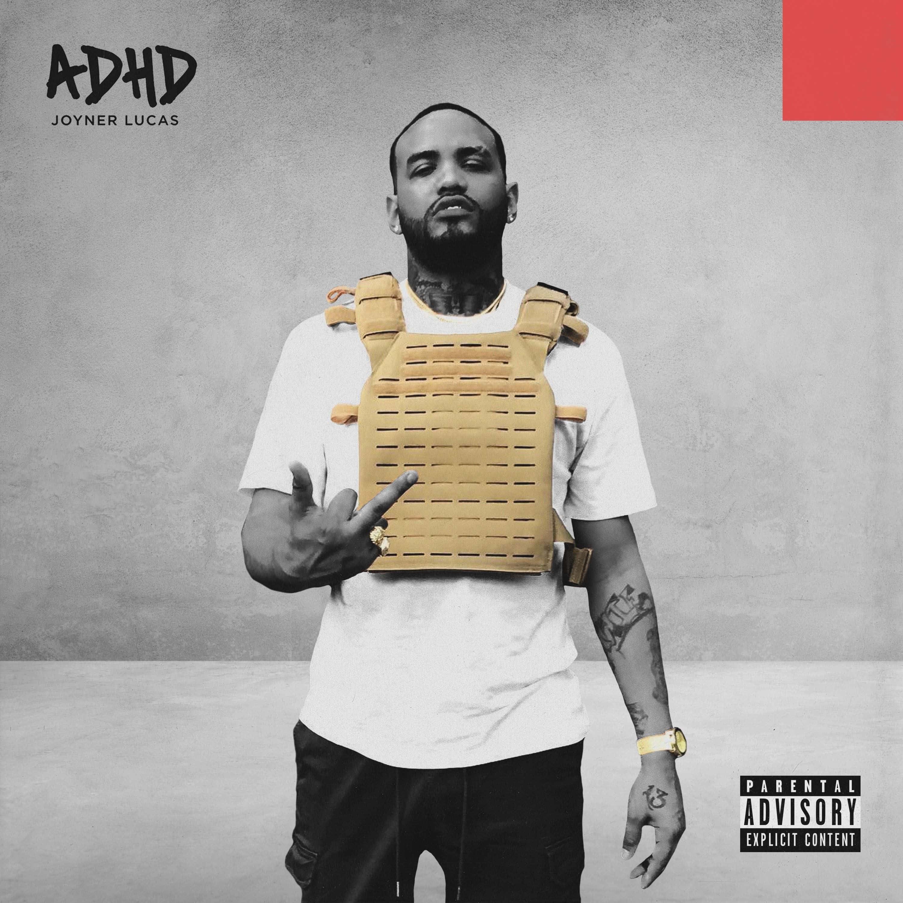 Joyner Lucas, tan tactical vest, white tee, 2K Desktop Wallpaper