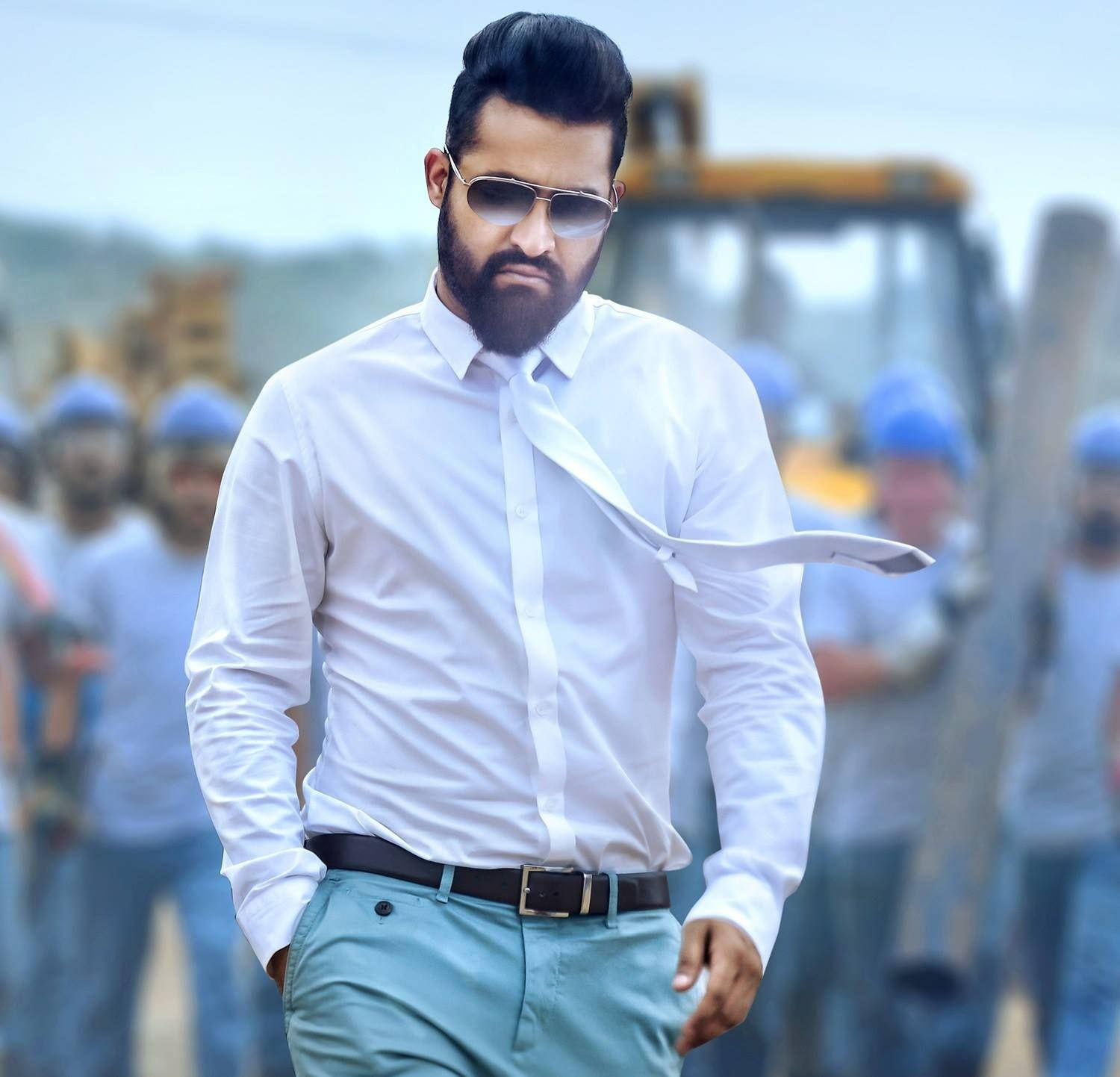Jr Ntr, white shirt, beard, HD Desktop Wallpaper