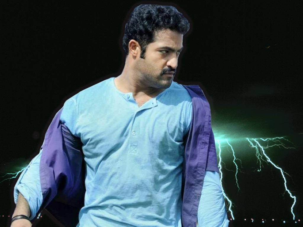 Jr Ntr, light blue shirt, purple jacket, SD Desktop Wallpaper