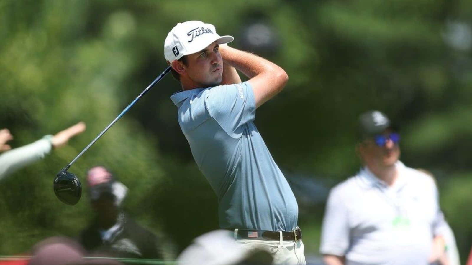 JT Poston, golf course, light blue shirt, HD Desktop Wallpaper