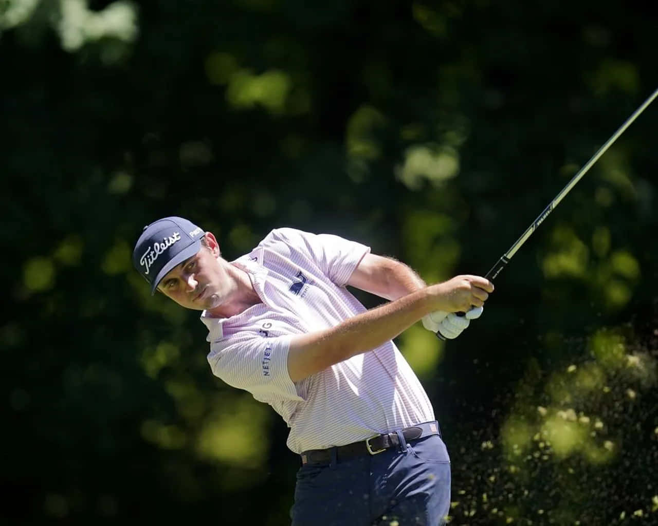 JT Poston, golfer, mid-swing, HD Desktop Wallpaper