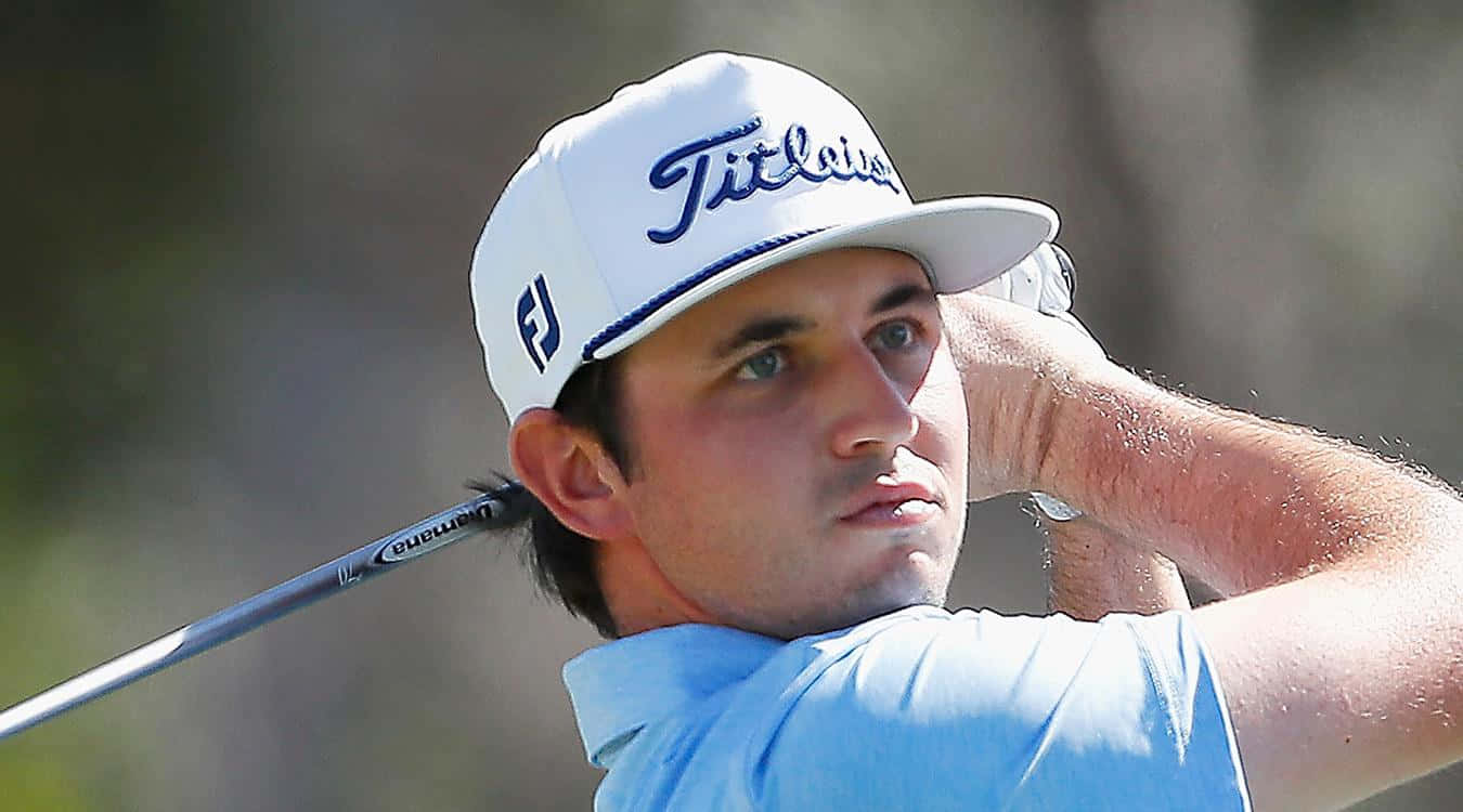 JT Poston, white Titleist cap, light blue shirt, HD Desktop Wallpaper