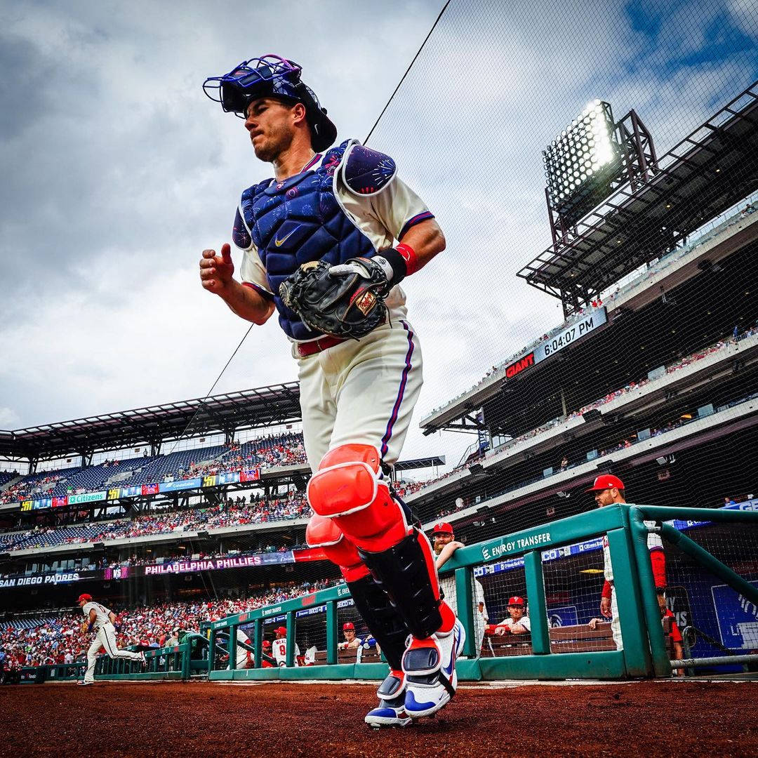 JT Realmuto, baseball catcher, full gear, SD Desktop Wallpaper