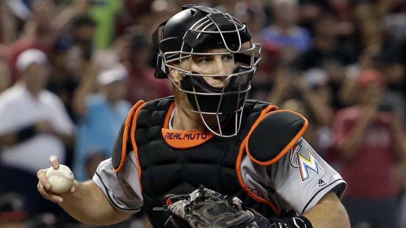 JT Realmuto, baseball catcher, full gear, HD Desktop Wallpaper