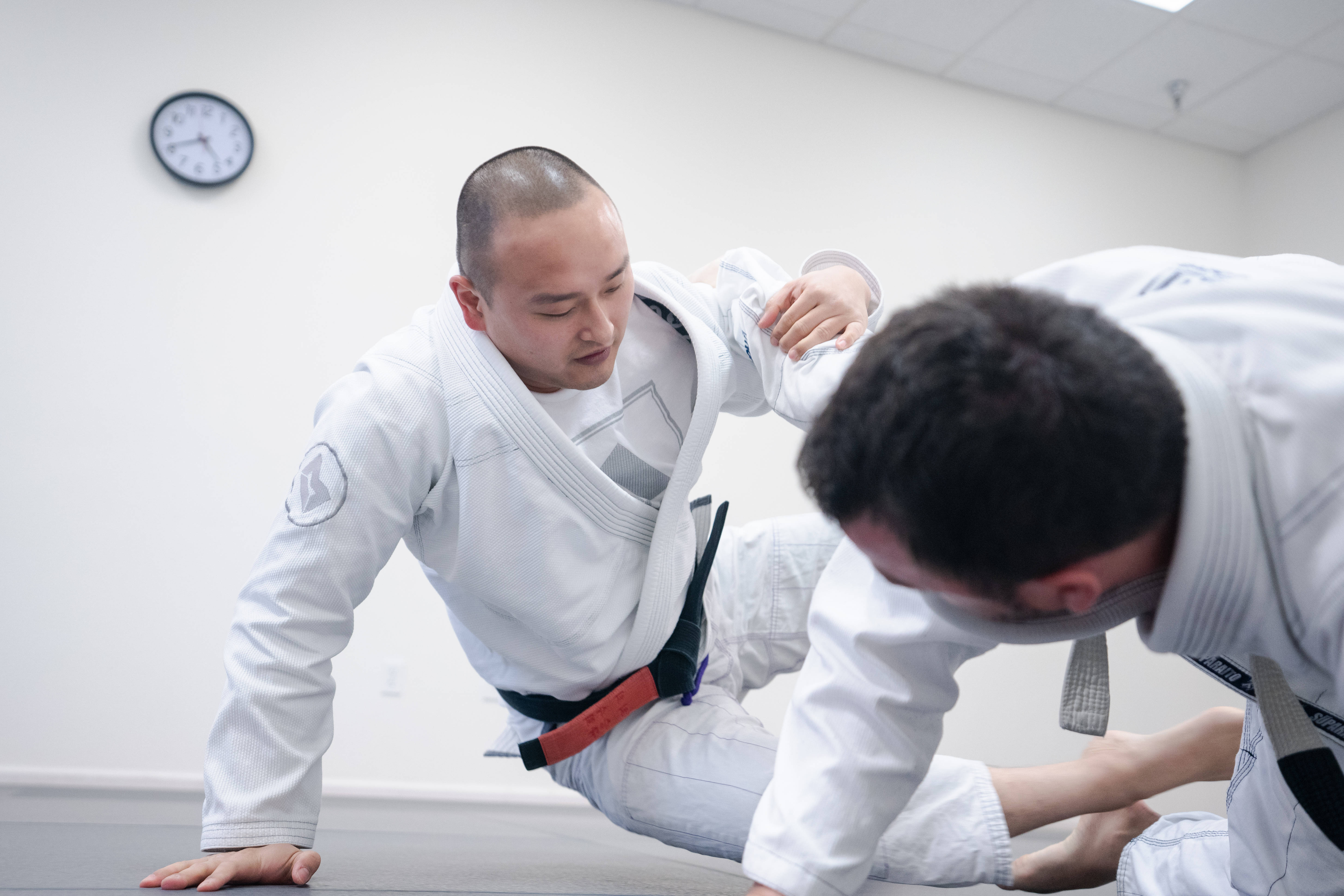 judo coach, judo student, white gi, 5K Desktop Wallpaper