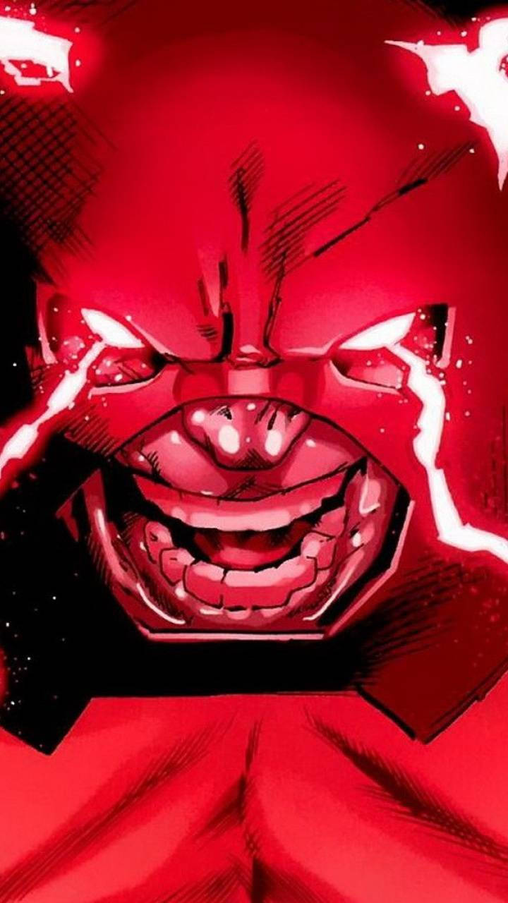 Juggernaut, Red Lightning Face, red-skinned, HD Phone Wallpaper