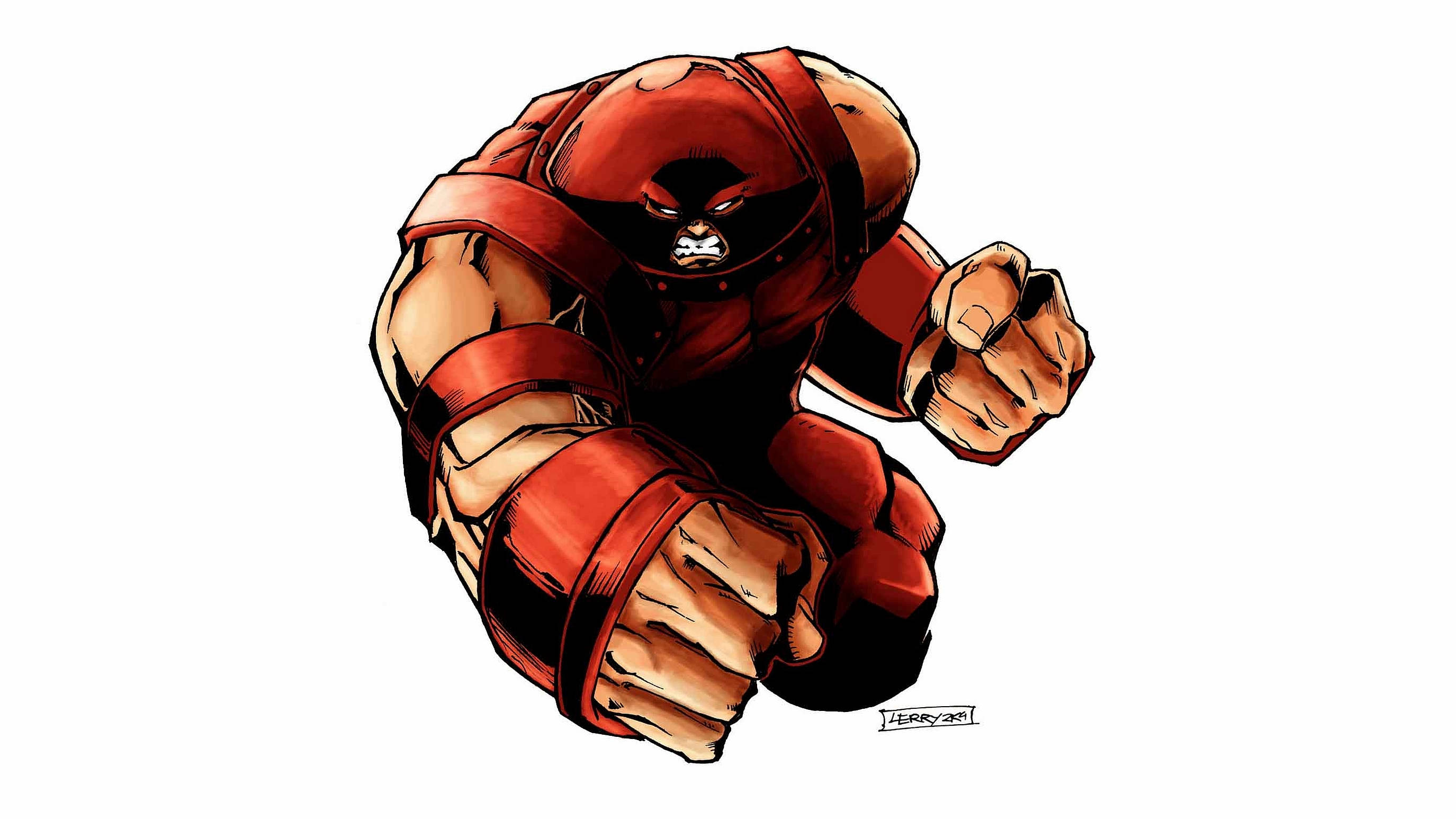 Juggernaut, red armor, muscular, 2K Desktop Wallpaper