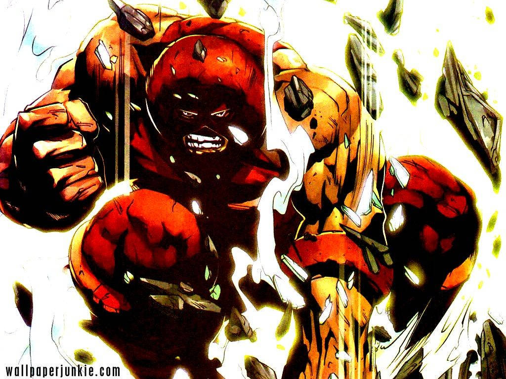 Juggernaut, red-skinned superhero, torn costume, SD Desktop Wallpaper