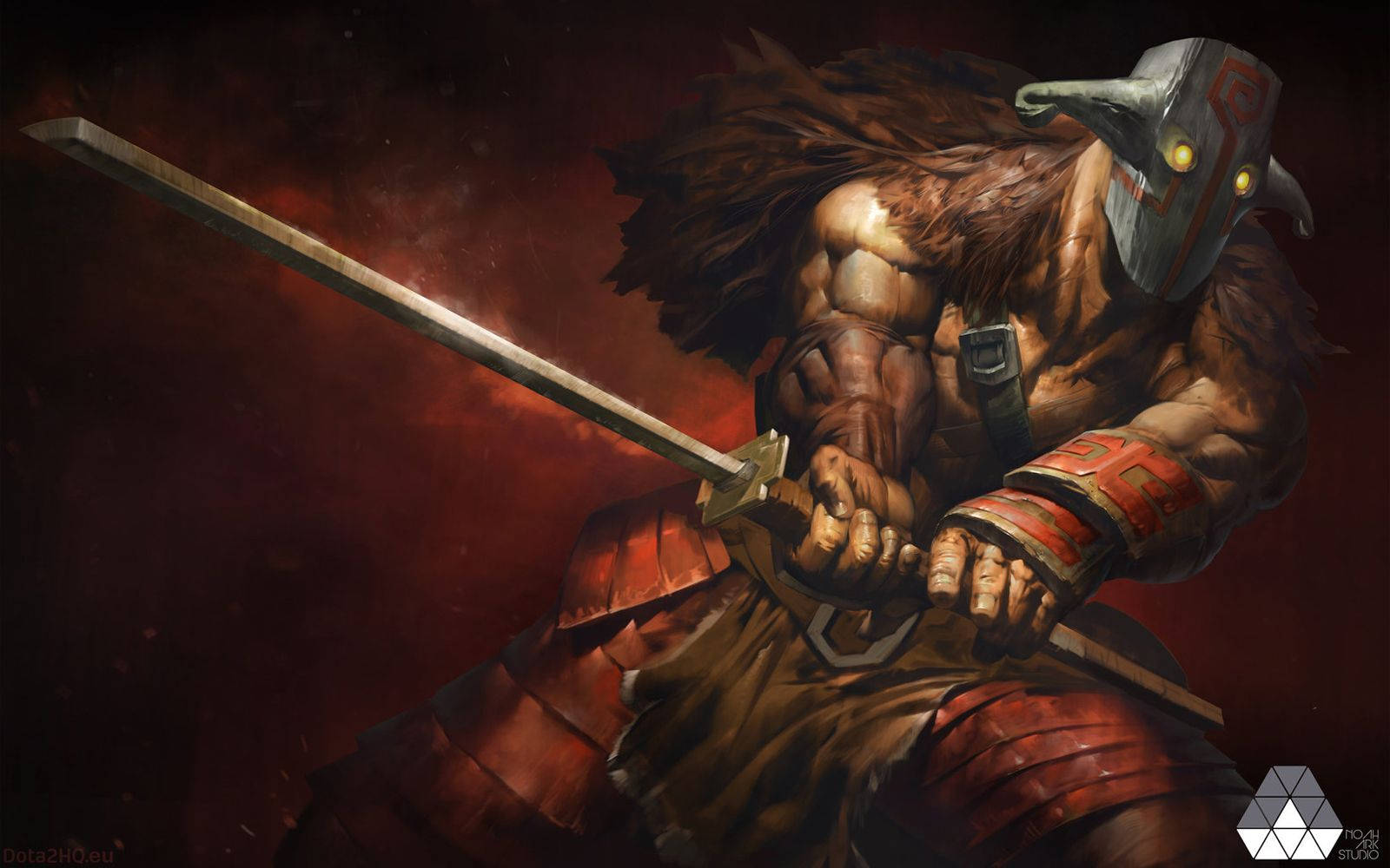 Juggernaut, katana, horned helmet, HD Desktop Wallpaper