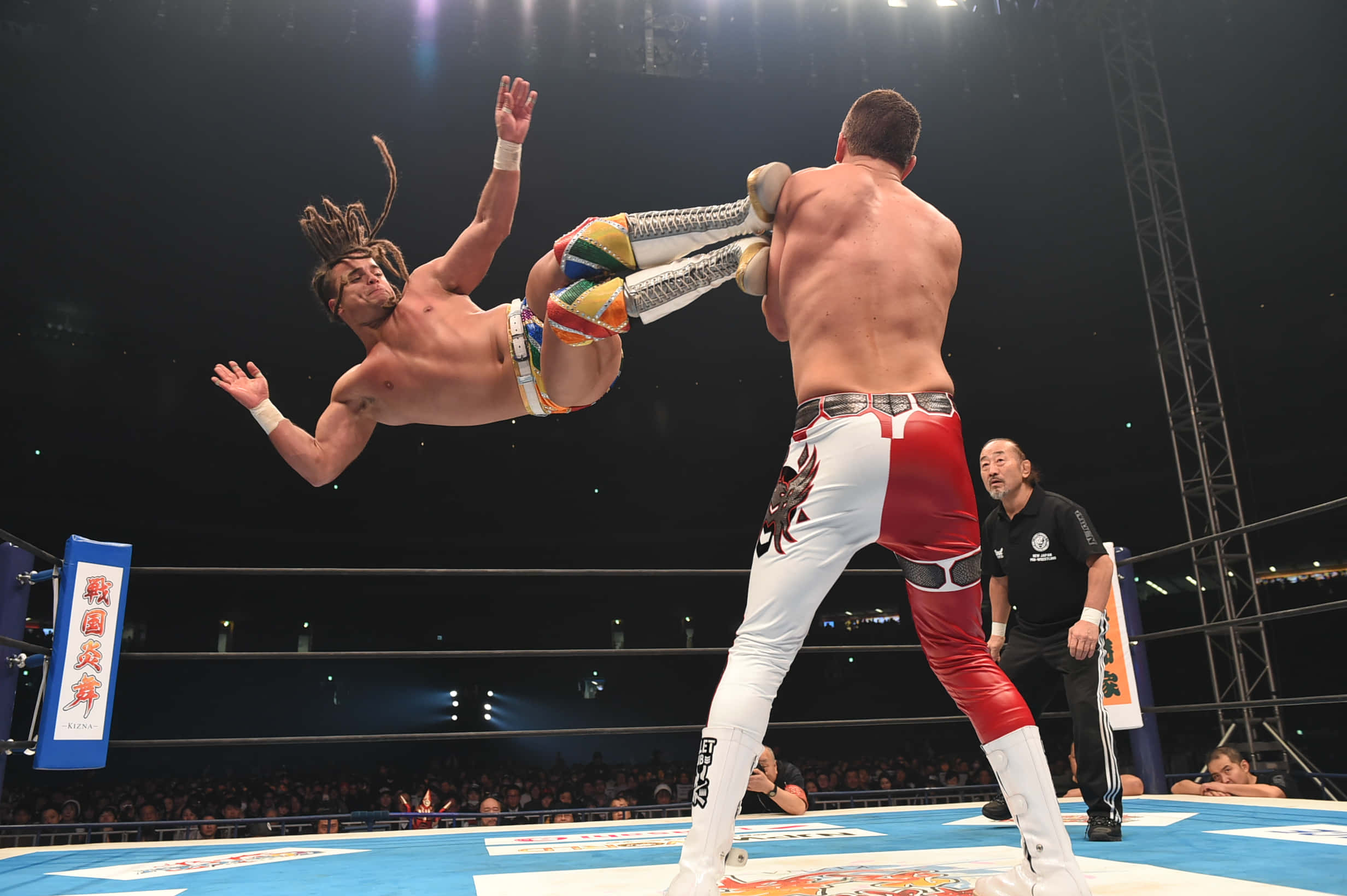 Juice Robinson, wrestler, ring, Full HD Desktop Wallpaper