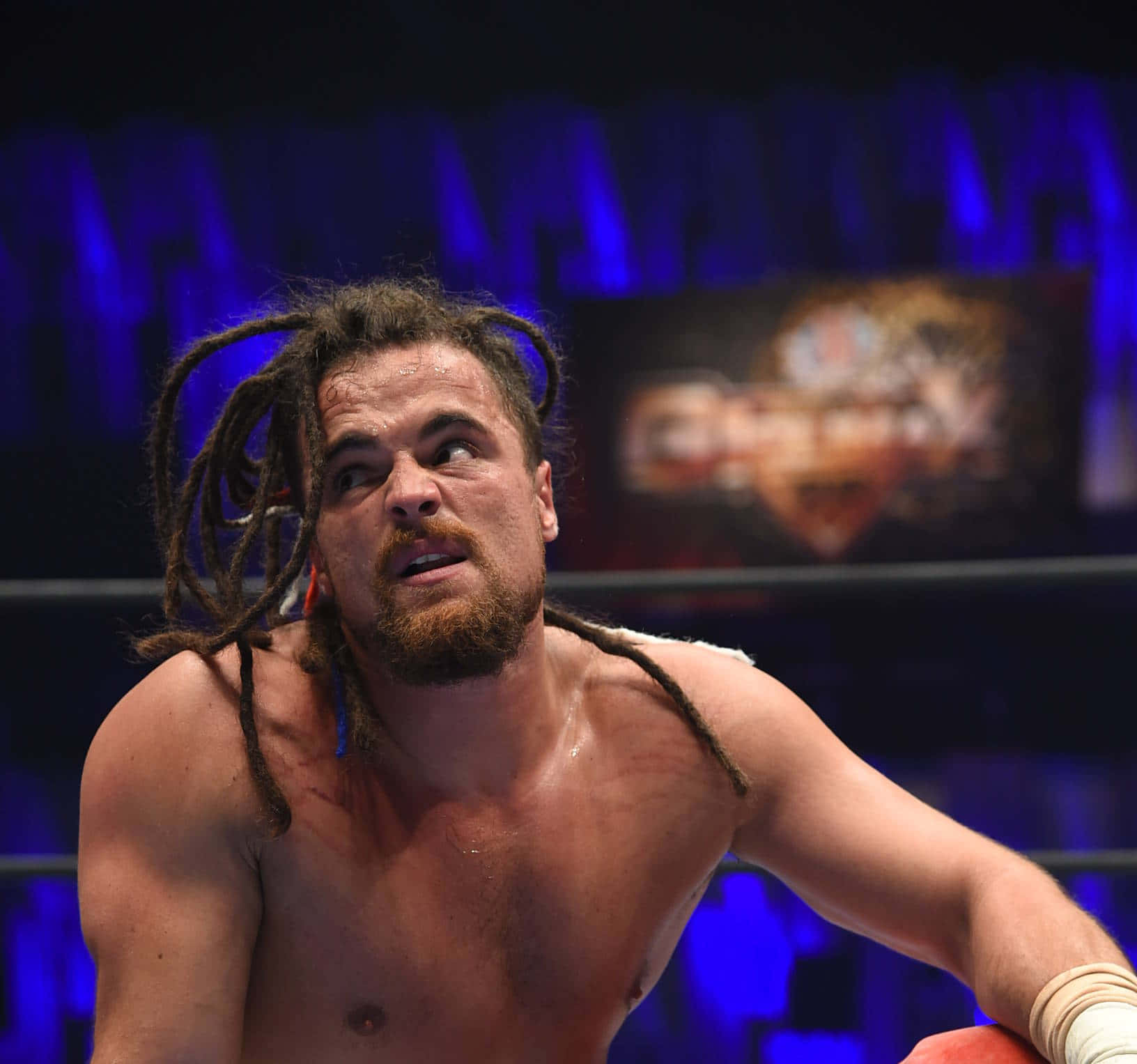 Juice Robinson, dreadlocks, ring ropes, HD Desktop Wallpaper
