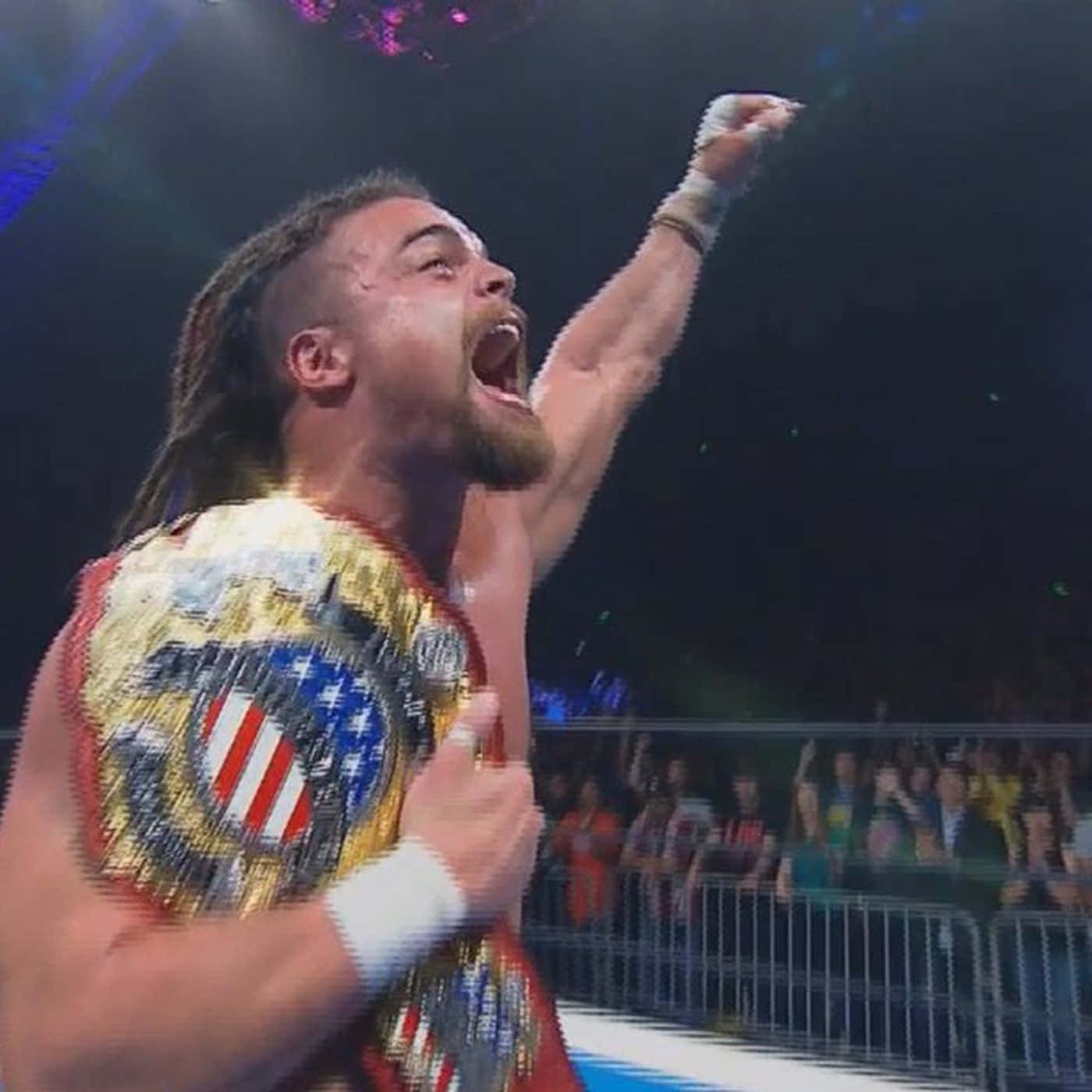Juice Robinson, Championship belt, arena lights, HD Desktop Wallpaper