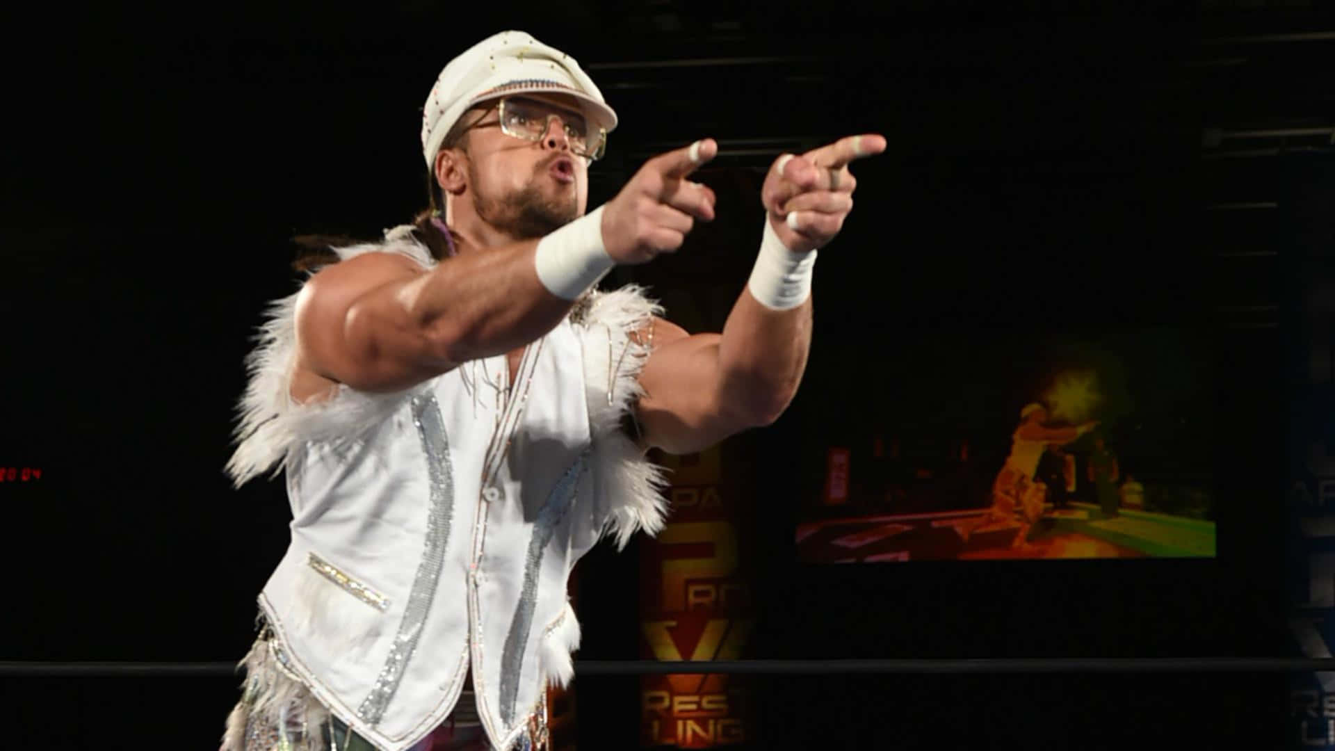 Juice Robinson, white feathered outfit, cap, Full HD Desktop Wallpaper