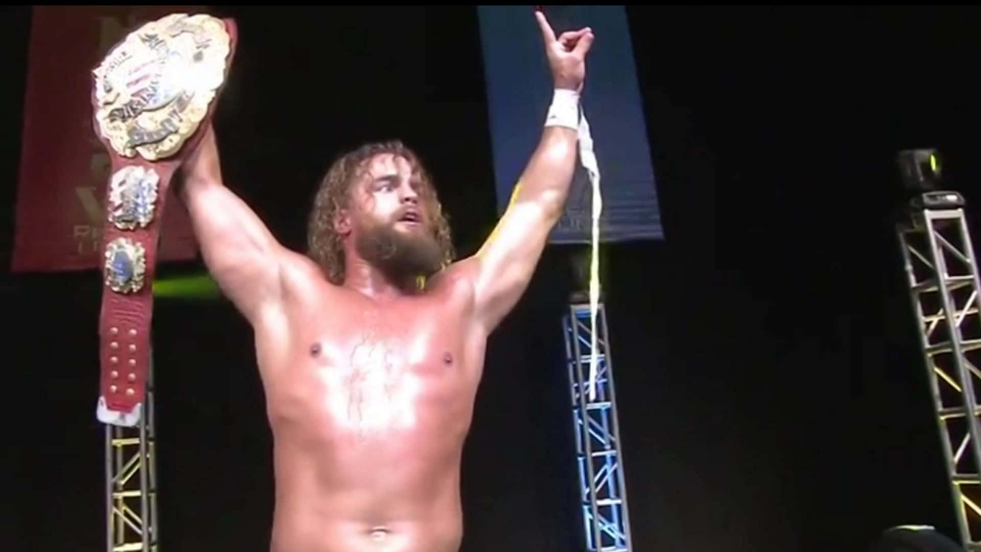 Juice Robinson, championship belt, bright stage lights, Full HD Desktop Wallpaper