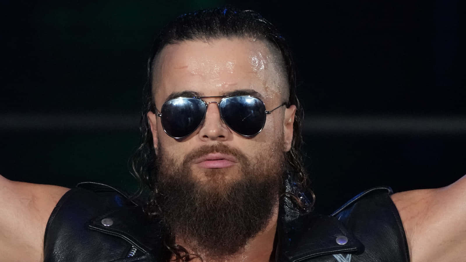 Juice Robinson, aviator sunglasses, black leather vest, HD Desktop Wallpaper
