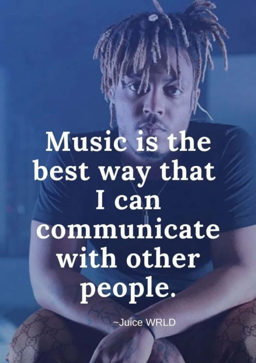 Juice Wrld, dreadlocks, blue background, SD Phone Wallpaper