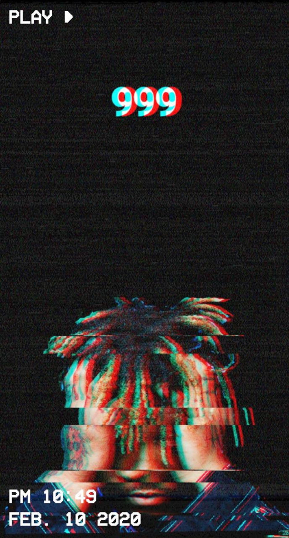 Juice Wrld Aesthetic, glitch art, dreadlocks, HD Phone Wallpaper