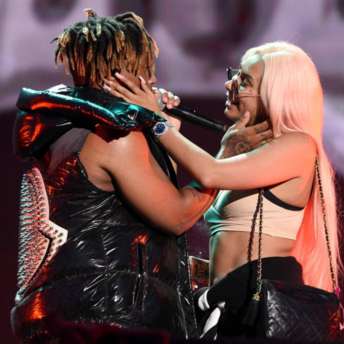 Juice WRLD, Ally, vibrant purple lights, SD Desktop Wallpaper