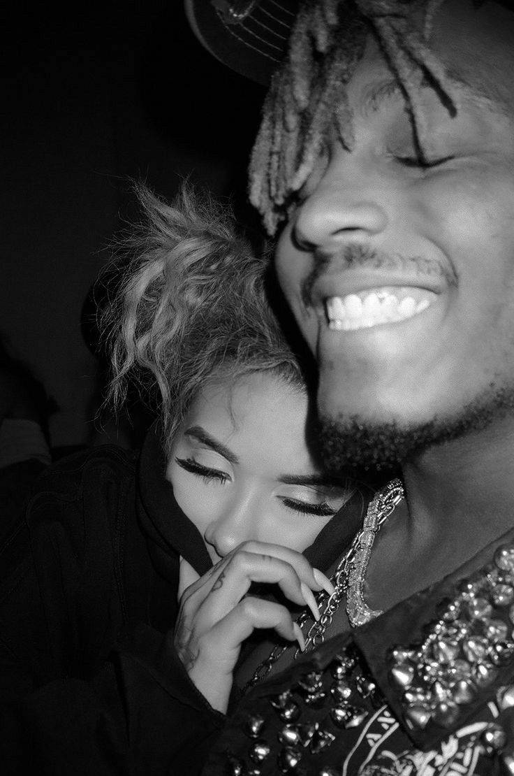 Juice Wrld, Ally, black and white, SD Phone Wallpaper
