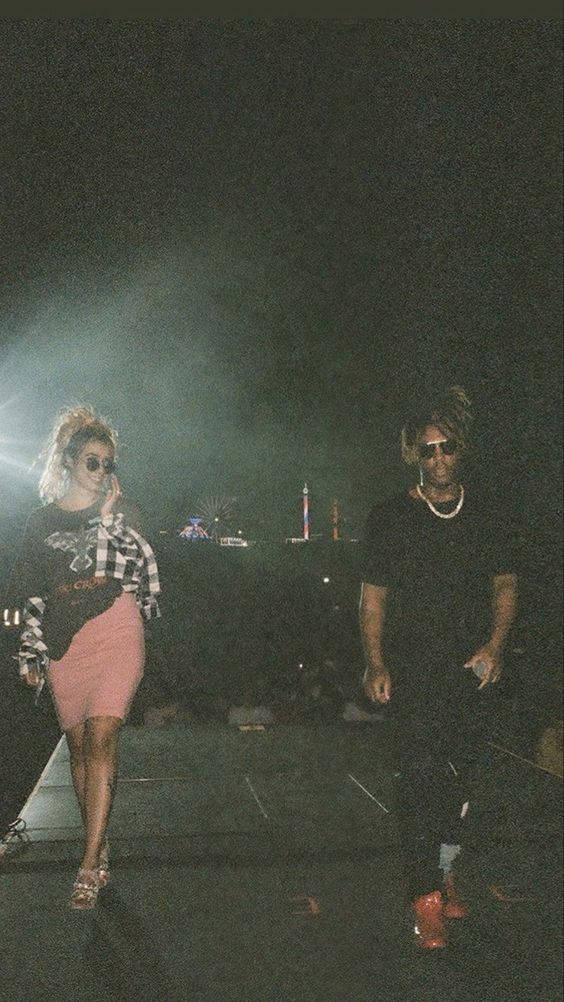 Juice Wrld, Ally, nighttime outdoor event, SD Phone Wallpaper