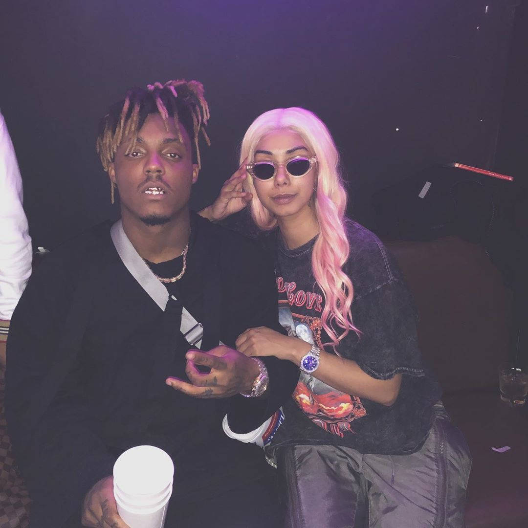 Juice WRLD, Ally, pink hair, SD Desktop Wallpaper