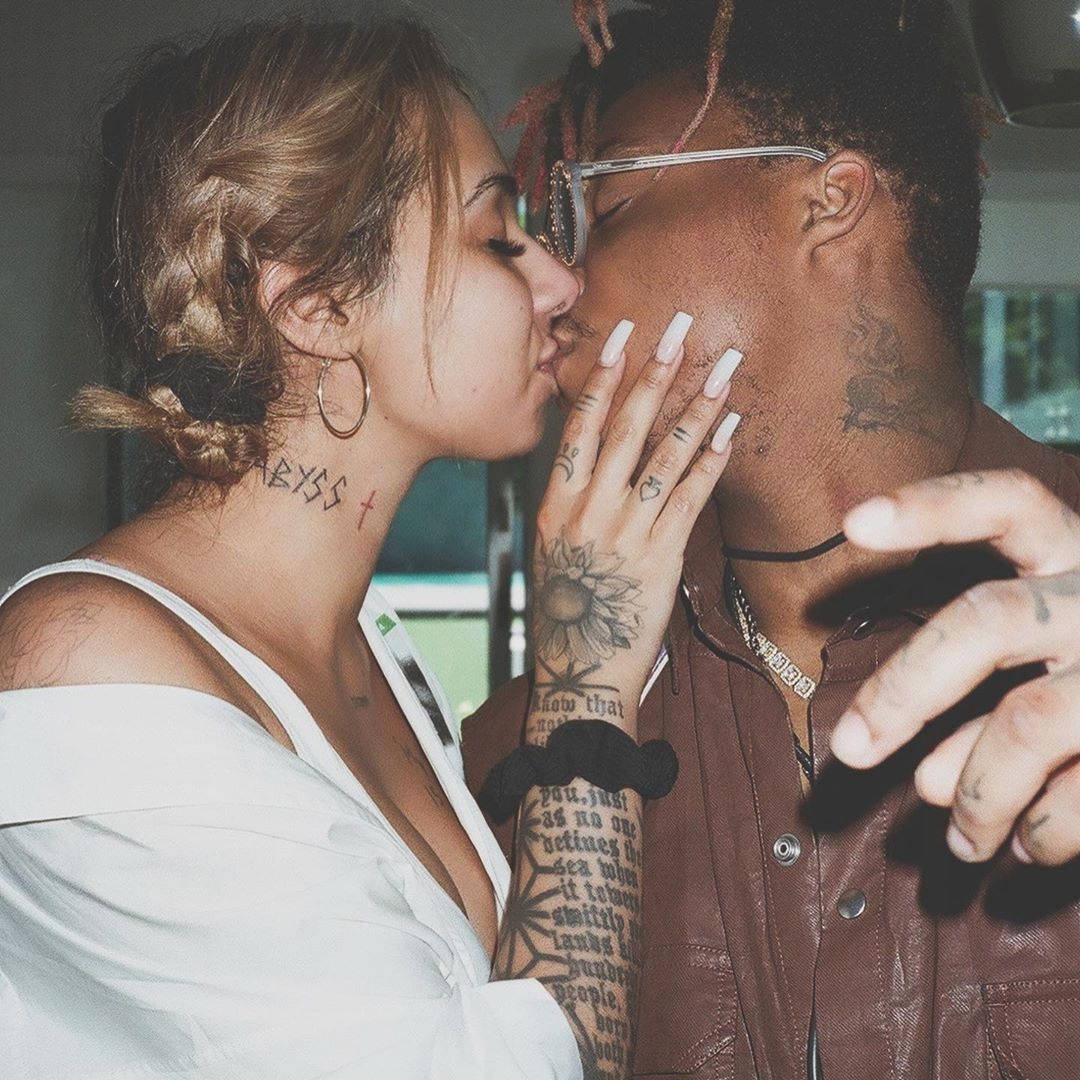 Juice WRLD, Ally, tattooed couple, SD Desktop Wallpaper