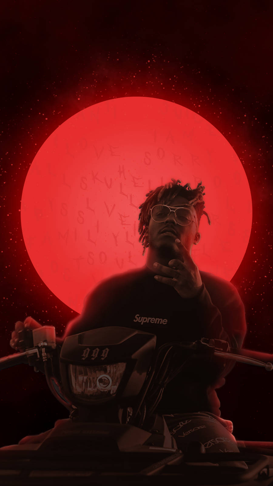 Juice Wrld, dreadlocks, glasses, HD Phone Wallpaper