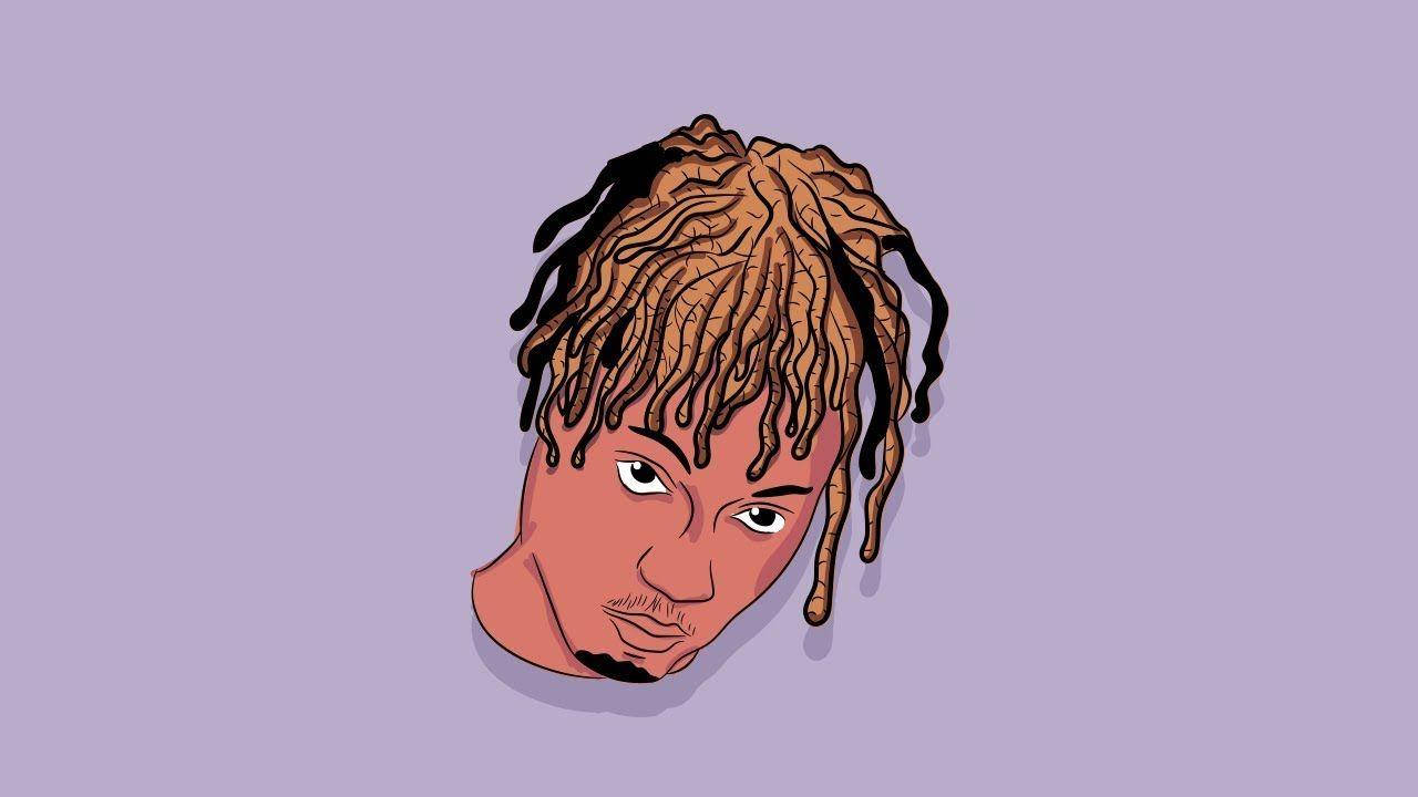 Juice Wrld, cartoon character, braided hair, HD Desktop Wallpaper