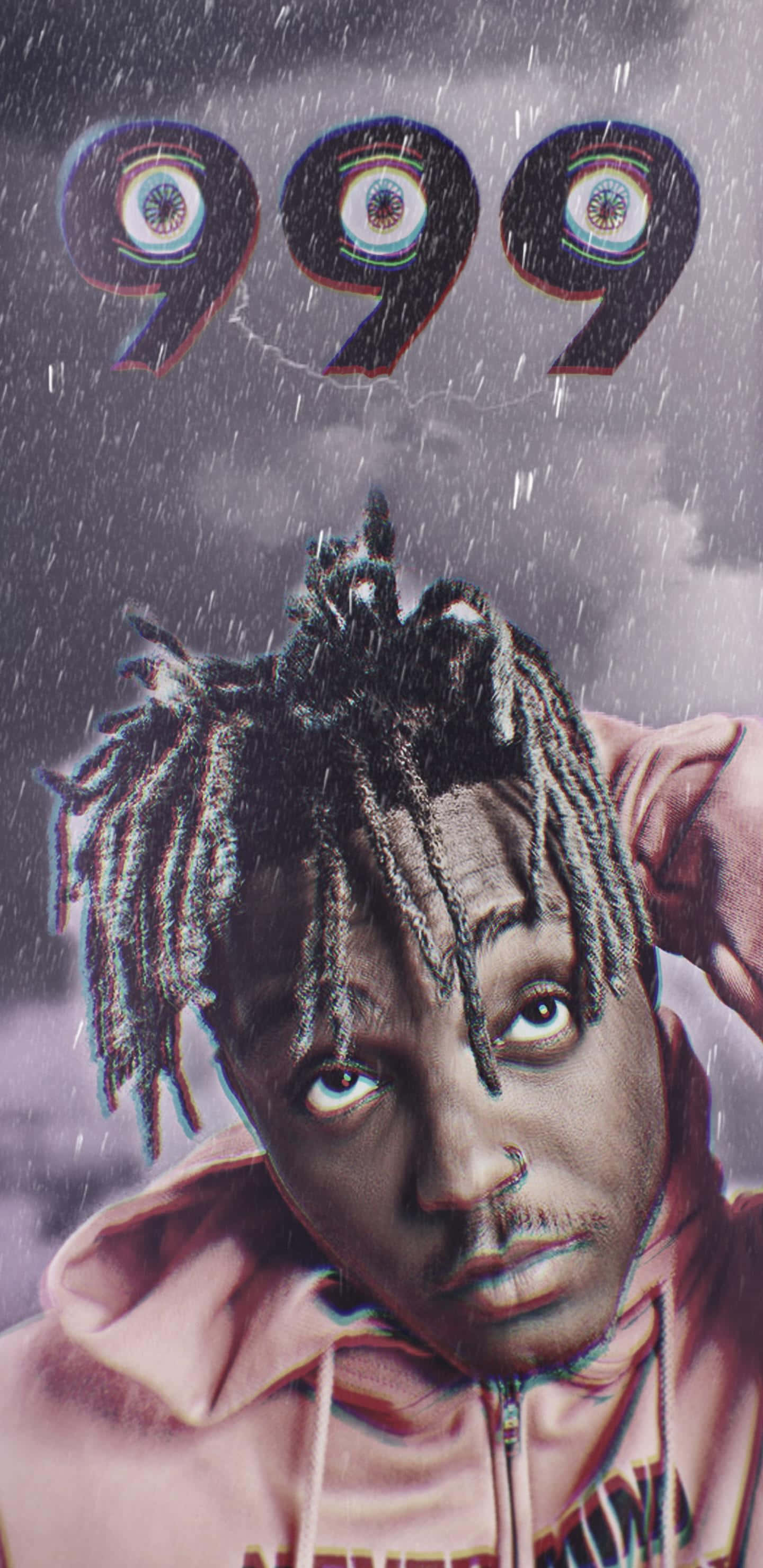 Juice Wrld, dreadlocks, glowing eyes, 2K Phone Wallpaper
