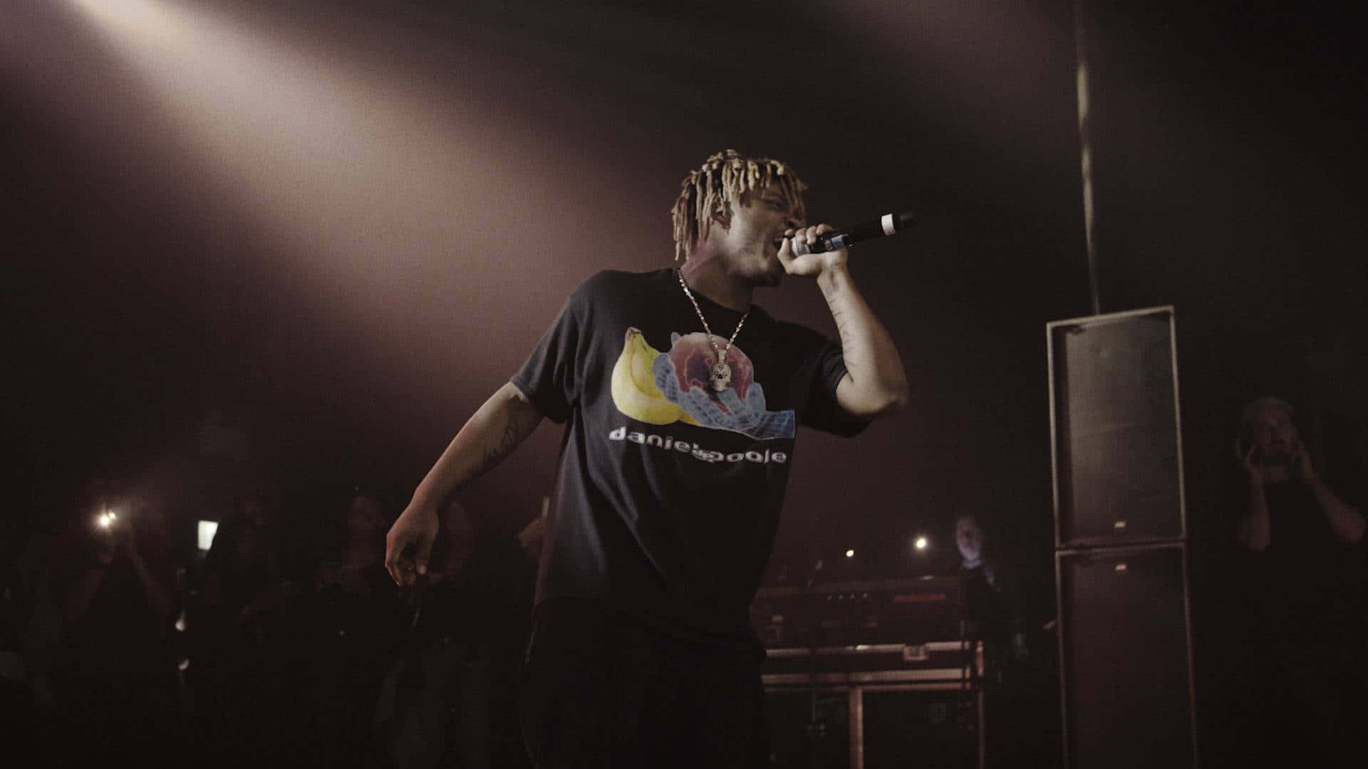 Juice Wrld, spotlight, dark stage, Full HD Desktop Wallpaper