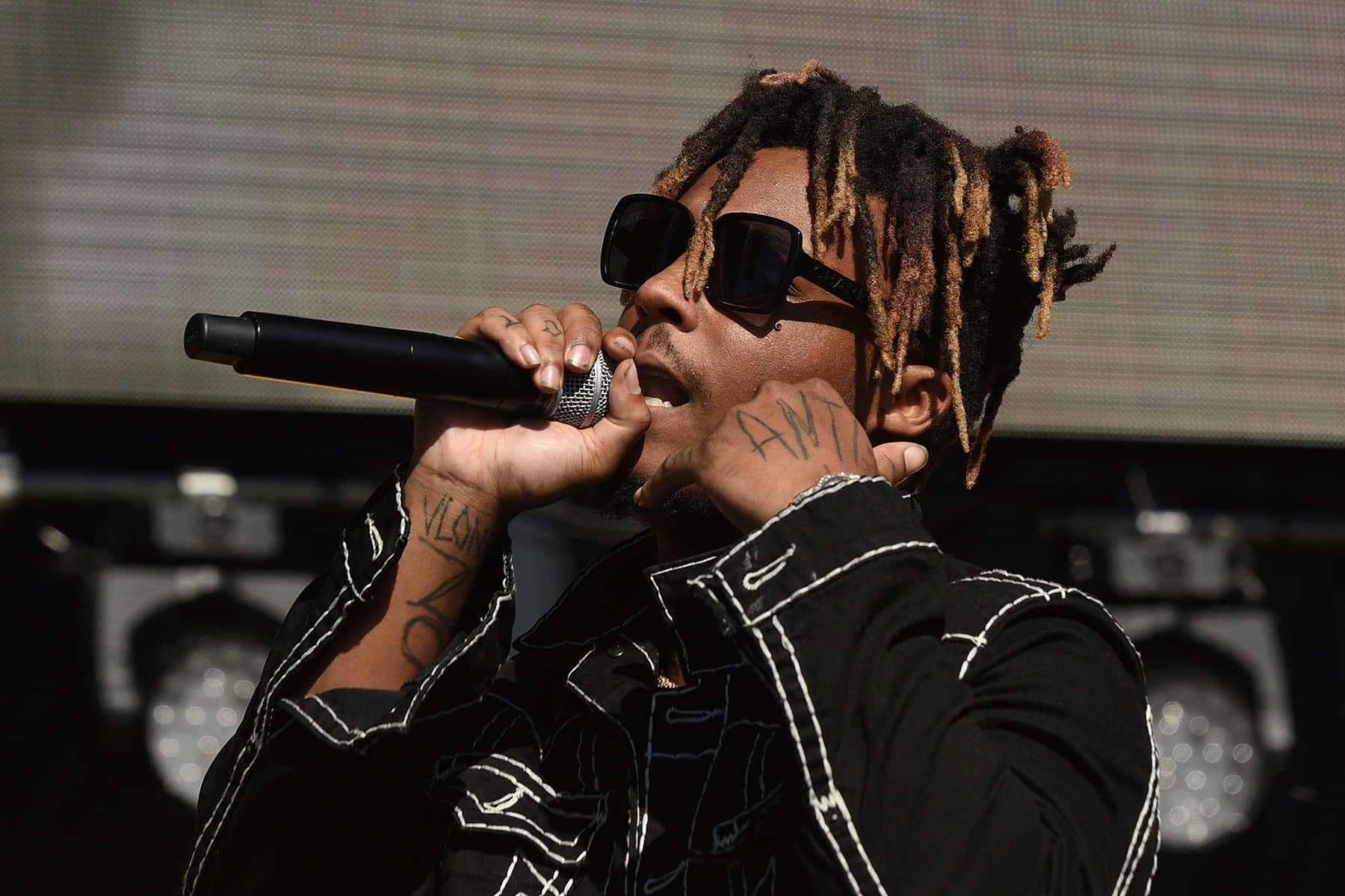 Juice Wrld, concert, dreadlocks, HD Desktop Wallpaper