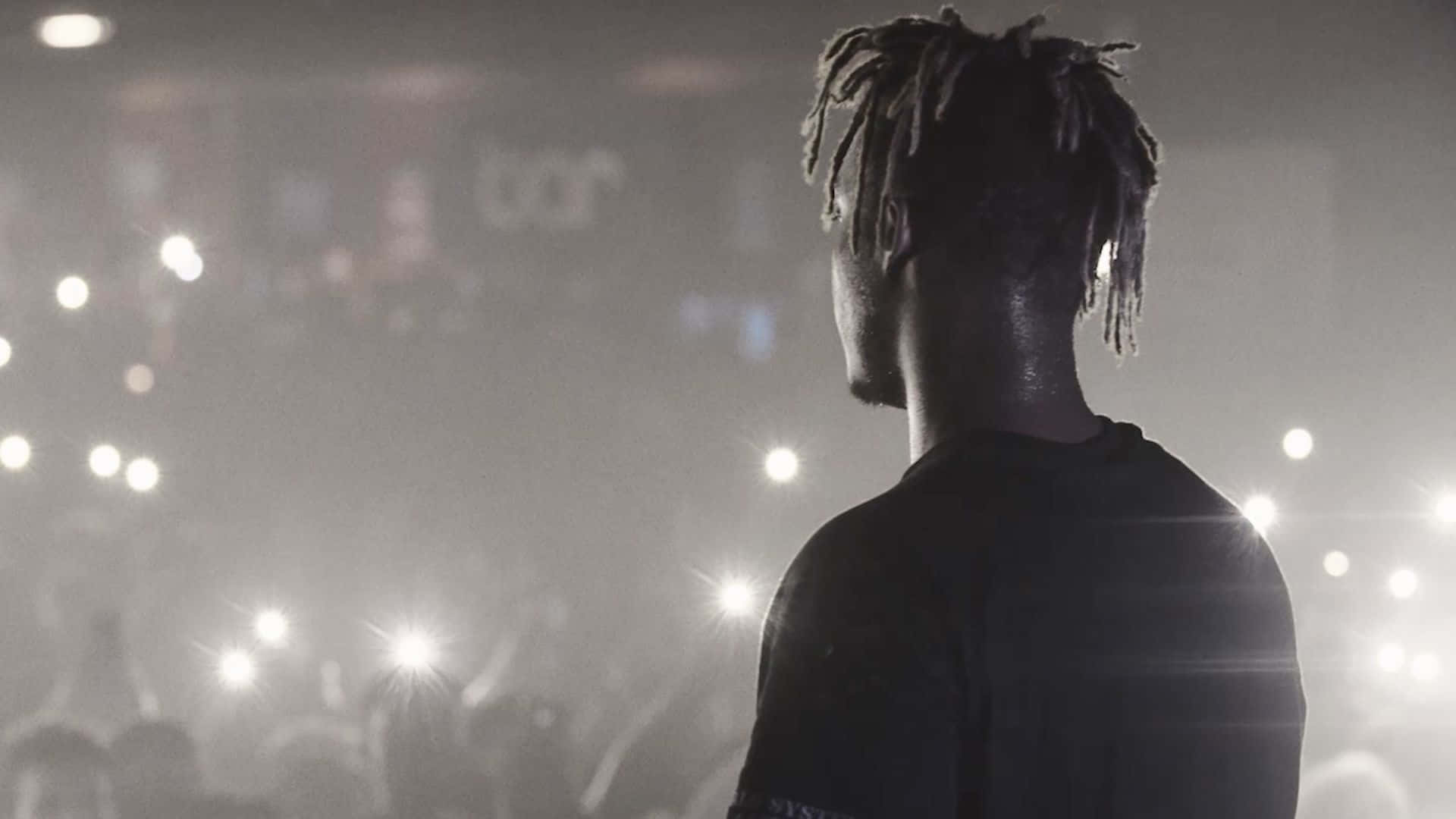 Juice Wrld Concert, dreadlocks, silhouette, Full HD Desktop Wallpaper