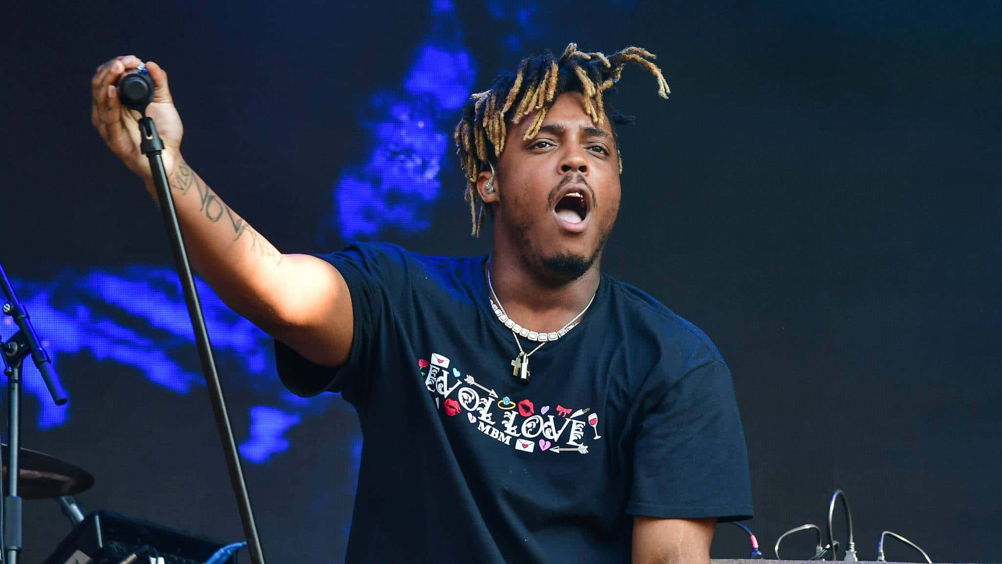 Juice Wrld Concert, male singer, dreadlocks, Full HD Desktop Wallpaper