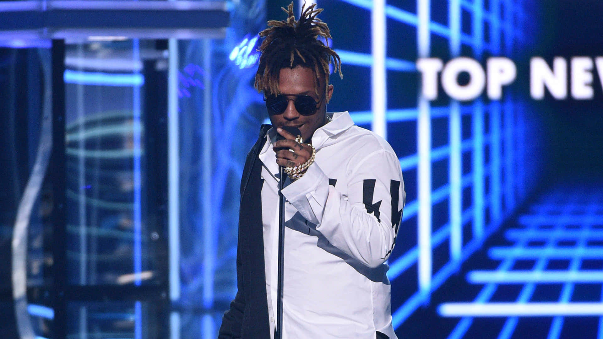 Juice Wrld Concert, dreadlocks, sunglasses, Full HD Desktop Wallpaper