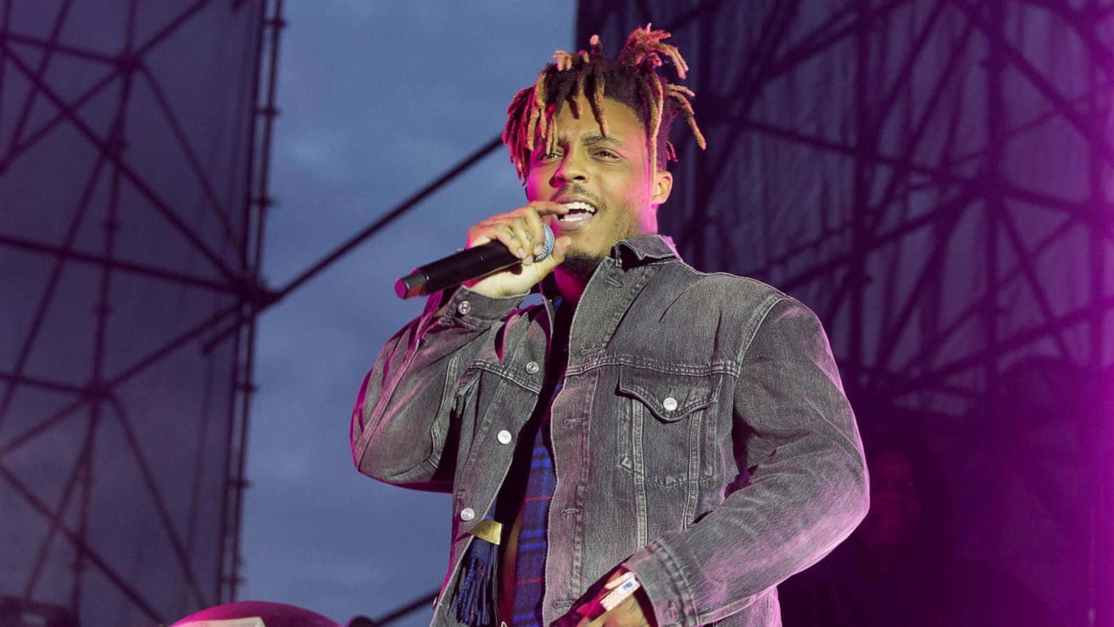 Juice Wrld Live, twilight skies, lit stage, HD Desktop Wallpaper