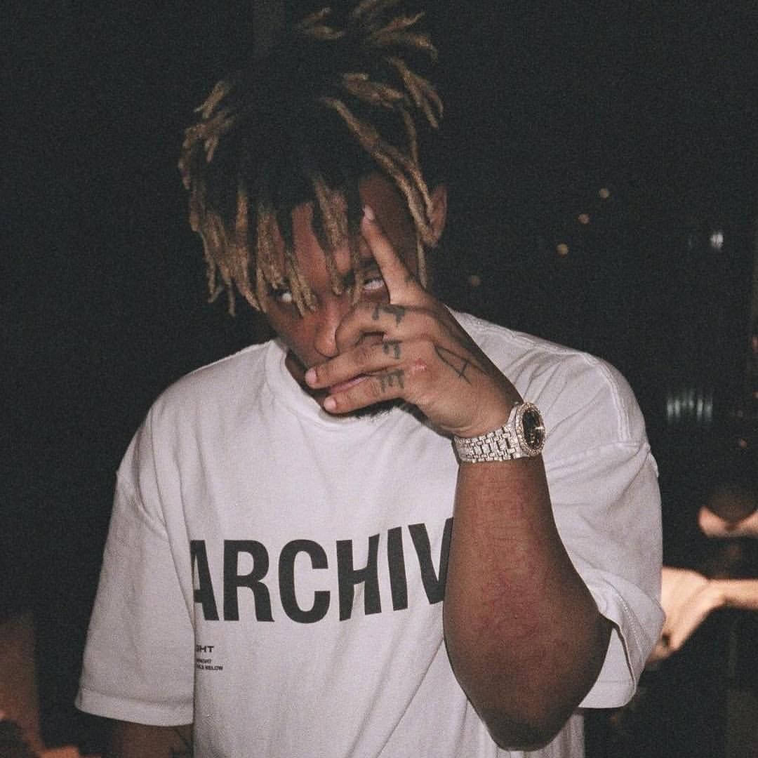 Juice Wrld, blonde dreadlocks, tattoos, SD Desktop Wallpaper