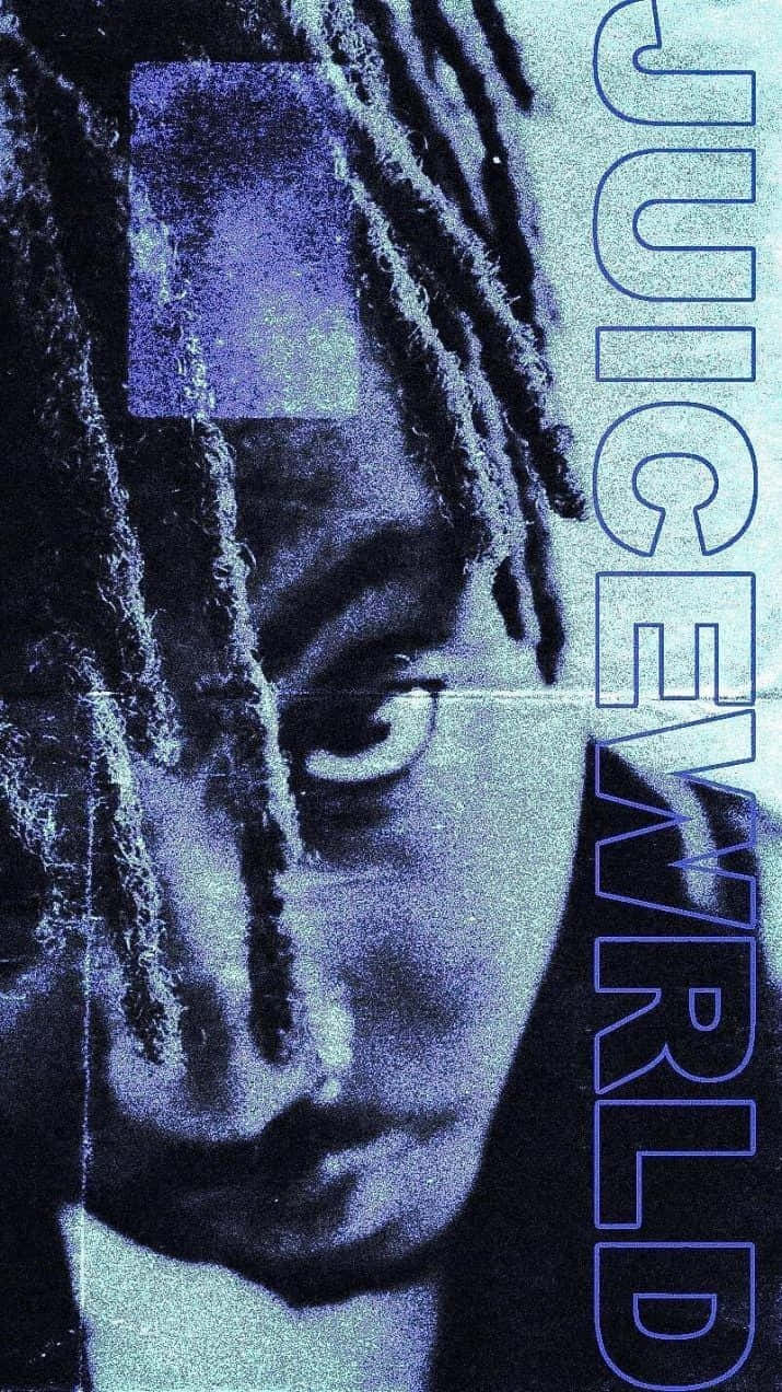 Juice WRLD, dreadlocks, blue-toned, SD Phone Wallpaper