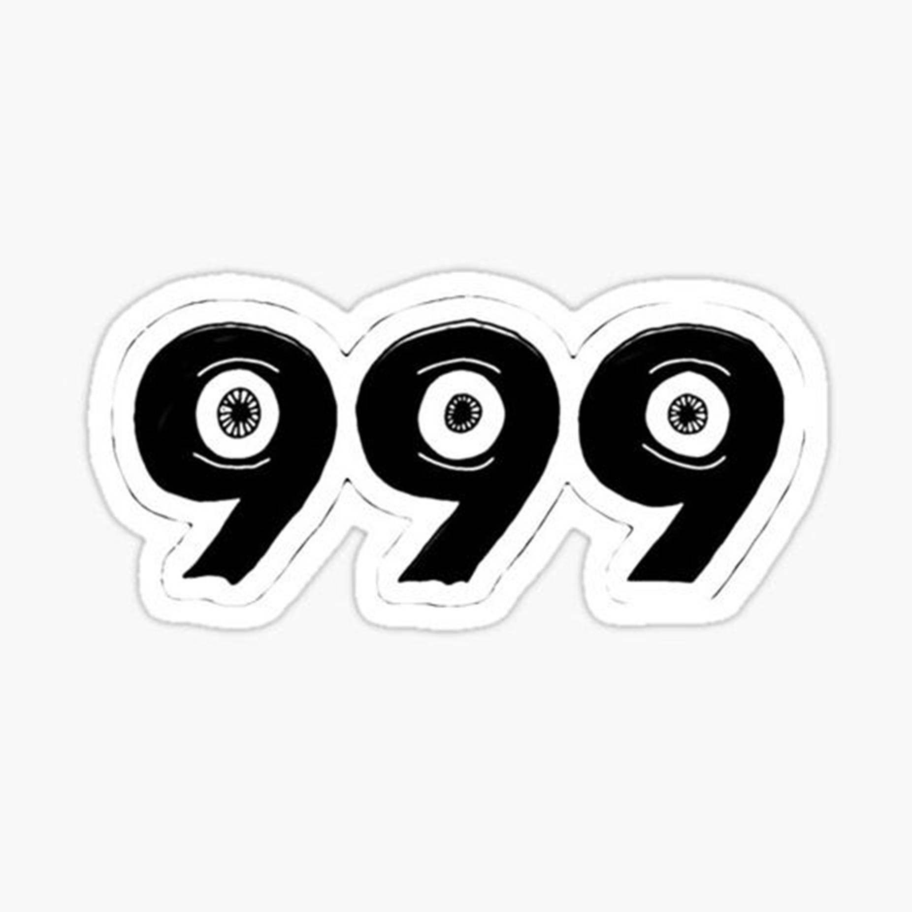 Black 999, Juice WRLD Logo, number nines, HD Desktop Wallpaper