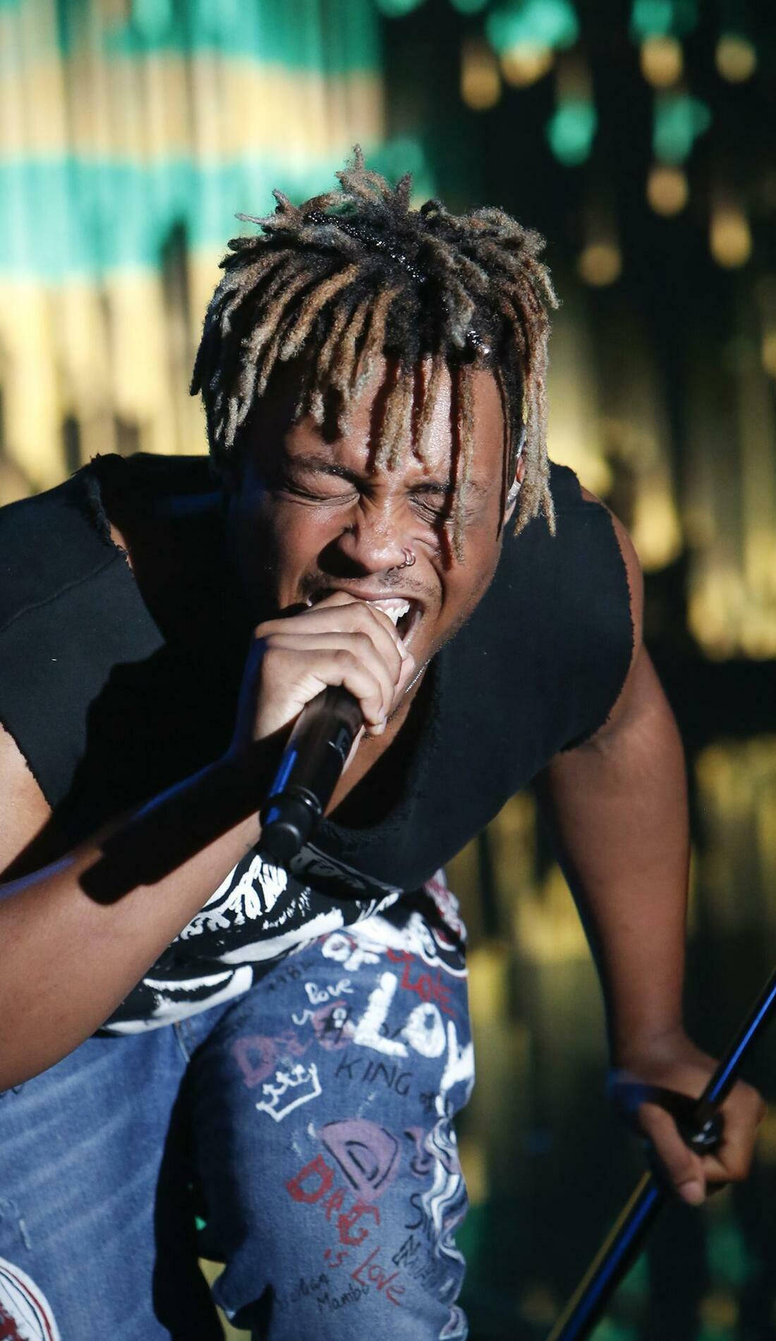 Juice Wrld, dreadlocks, microphone, HD Phone Wallpaper