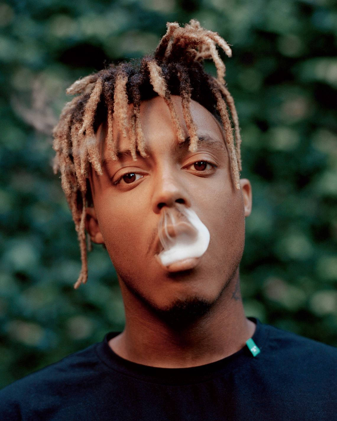 Juice Wrld, braided hair, smoke ring, HD Phone Wallpaper