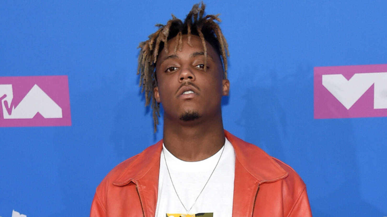 Juice Wrld, red jacket, orange leather jacket, HD Desktop Wallpaper