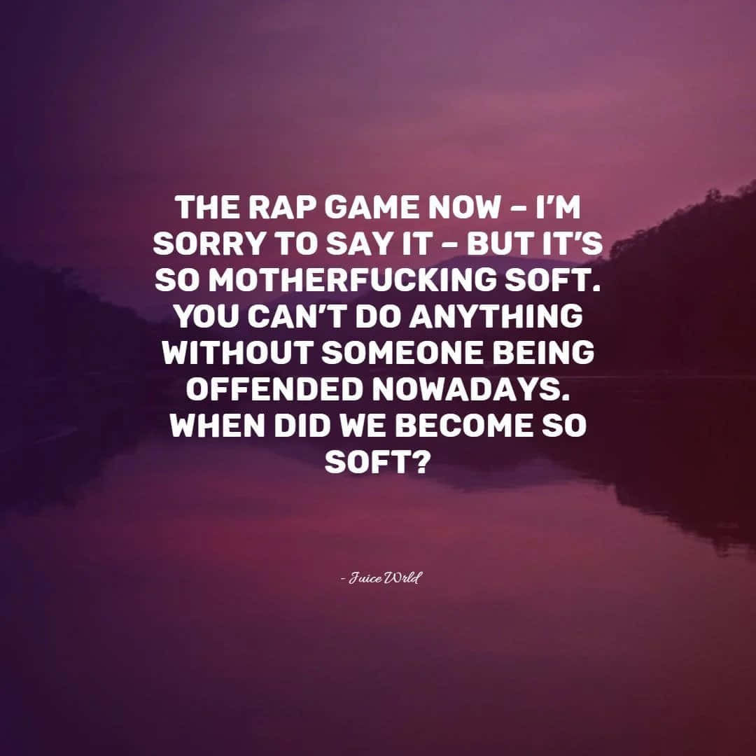 Juice WRLD, purple-hued lake, dusk, SD Desktop Wallpaper