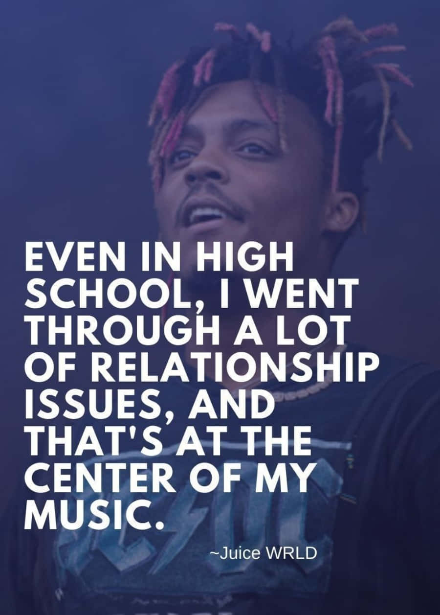 Juice WRLD, pink-tipped dreadlocks, dark blue background, SD Phone Wallpaper