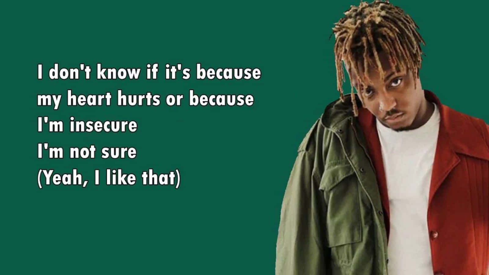Juice Wrld, dreadlocks, red jacket, HD Desktop Wallpaper