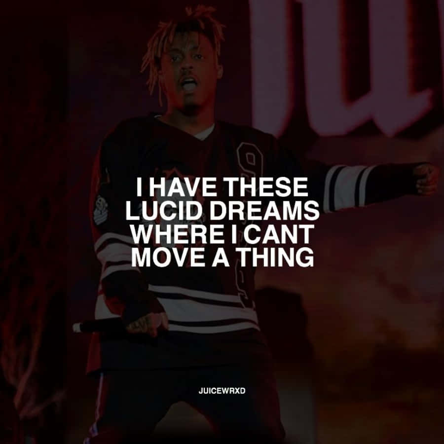 Juice Wrld, hockey jersey, dark red background, SD Desktop Wallpaper