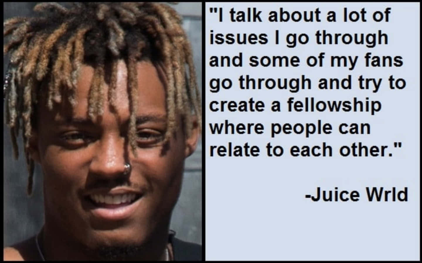 Juice WRLD, dreadlocks, nose ring, HD Desktop Wallpaper