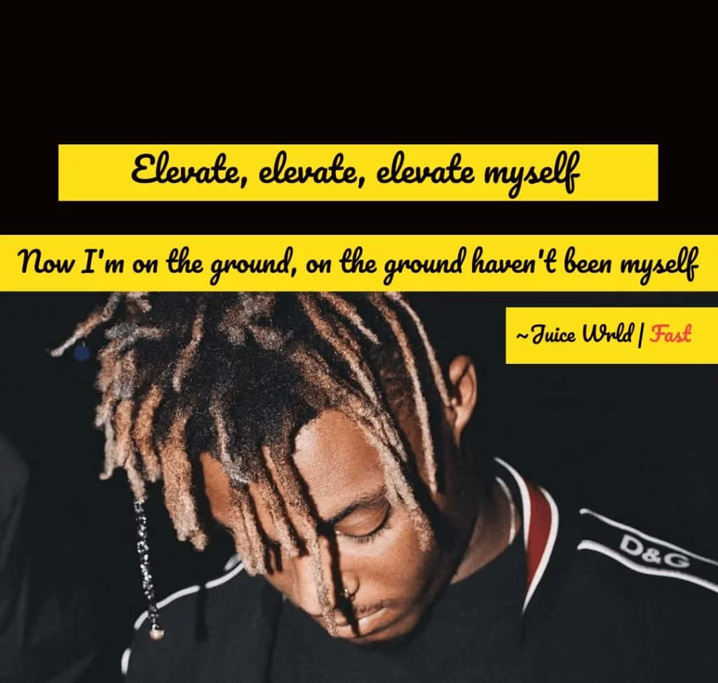 Juice WRLD, dreadlocks, black background, SD Desktop Wallpaper