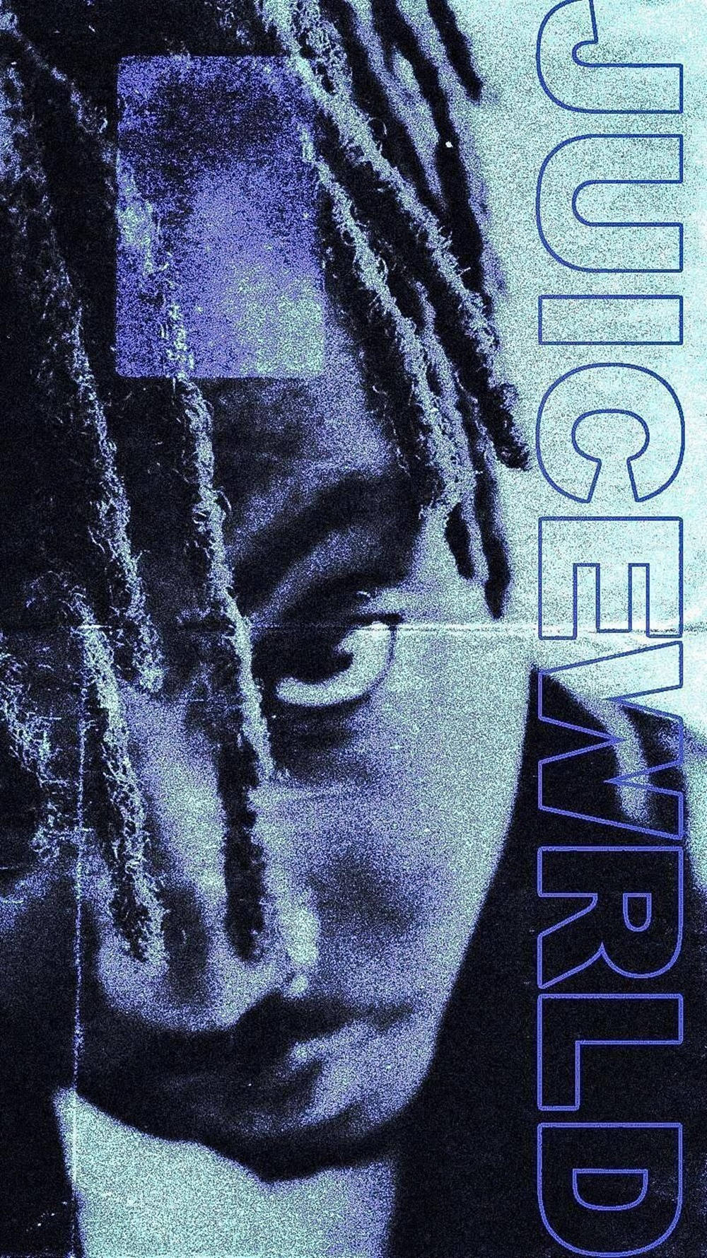 Juice WRLD, dreadlocks, blue-toned, HD Phone Wallpaper