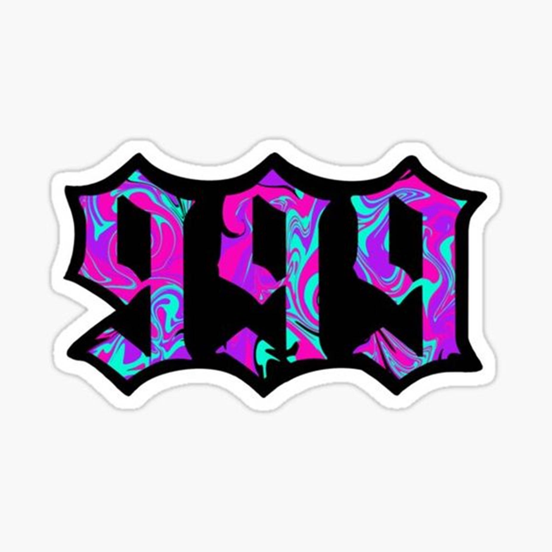 Juice WRLD, black gothic lettering, swirling pink and teal psychedelic patterns, HD Desktop Wallpaper